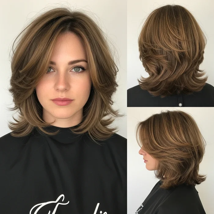 Voluminous Layered Bob