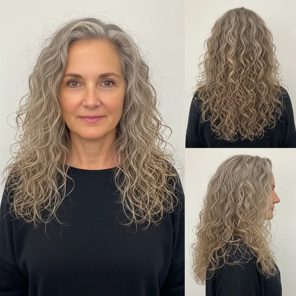 Voluminous Low-Maintenance Long Curly Hairstyles For Women Over 50