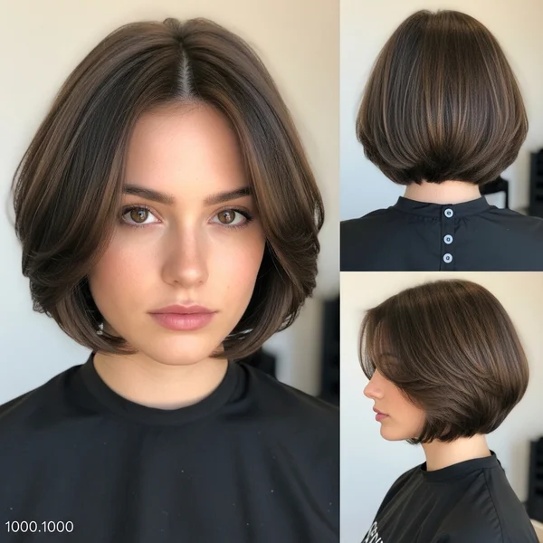 Voluminous Short Bob For Thick Hair