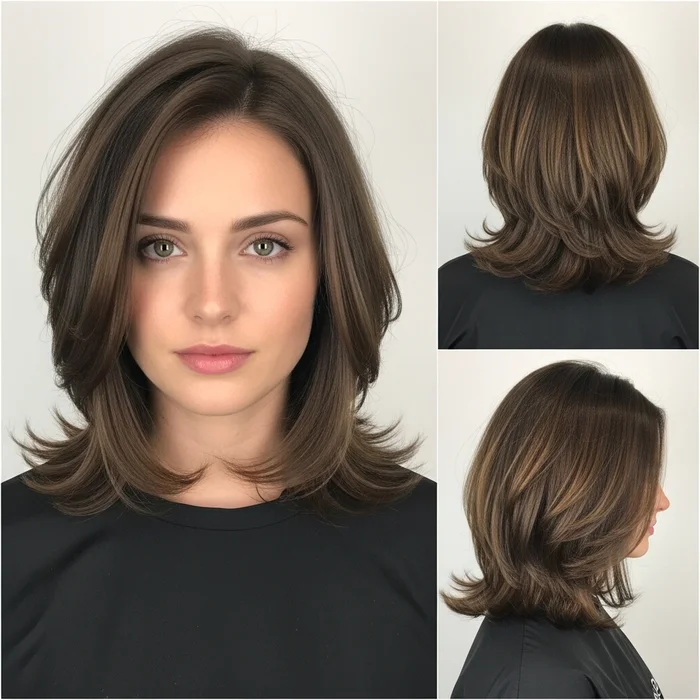 Voluminous Shoulder-Length Long Bob