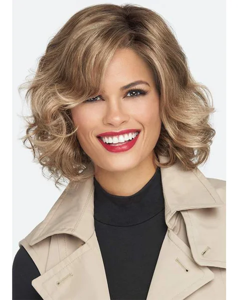 Voluminous Wavy Bob Cut with Dimensional Layers