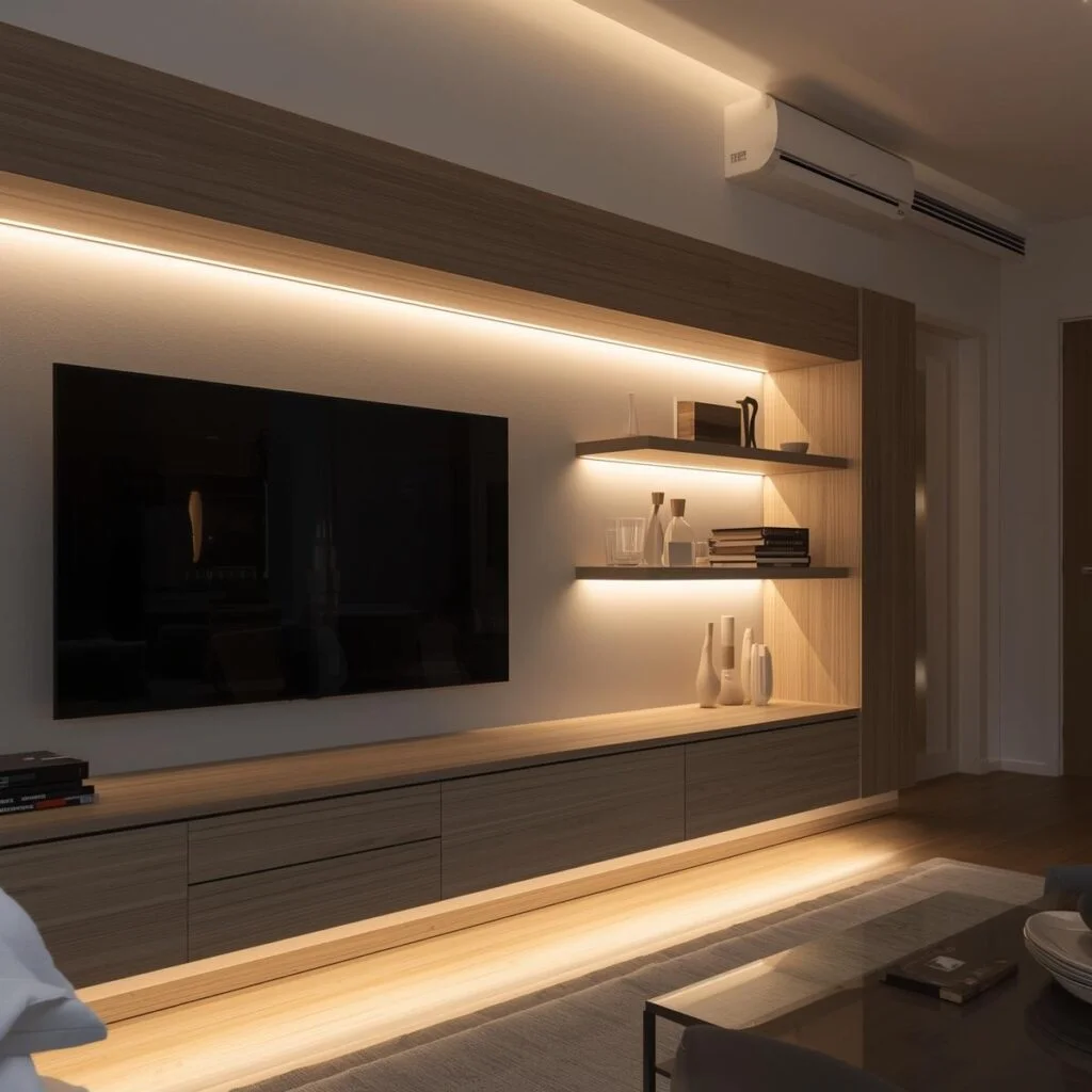 Narrow Living Room