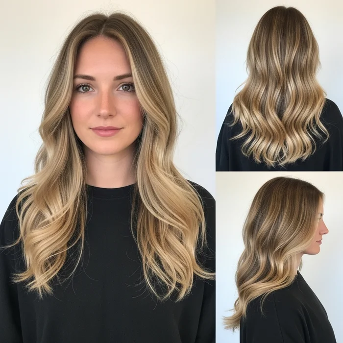 Warm Sandy Blonde Waves