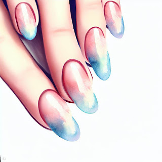 Watercolor nail art design Watercolor nail art design