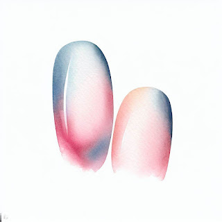 Watercolor nail art design Watercolor nail art design