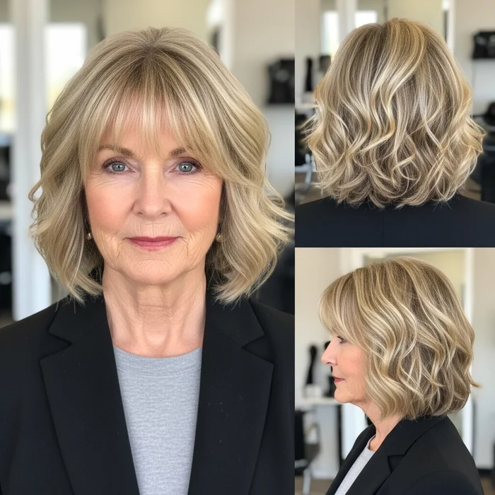 Wavy Layered Bob