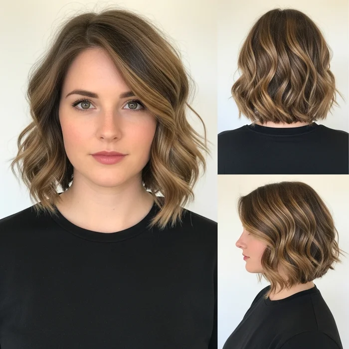 Wavy Stacked Bob Hairstyles
