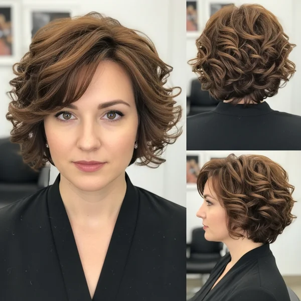 Wedding Hairstyles For Short Hair Curly Shoulder Length