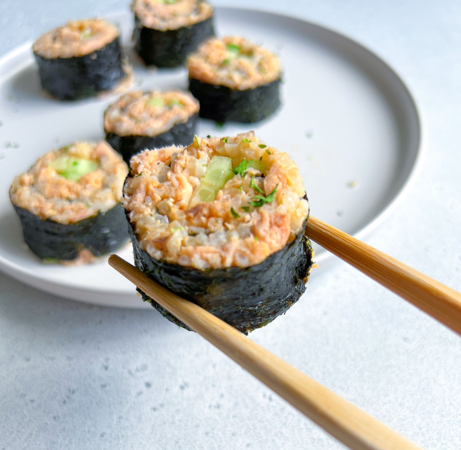 Salmon Sushi Rolls - The Modern Nonna