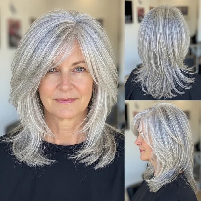 Wispy Silver Shag