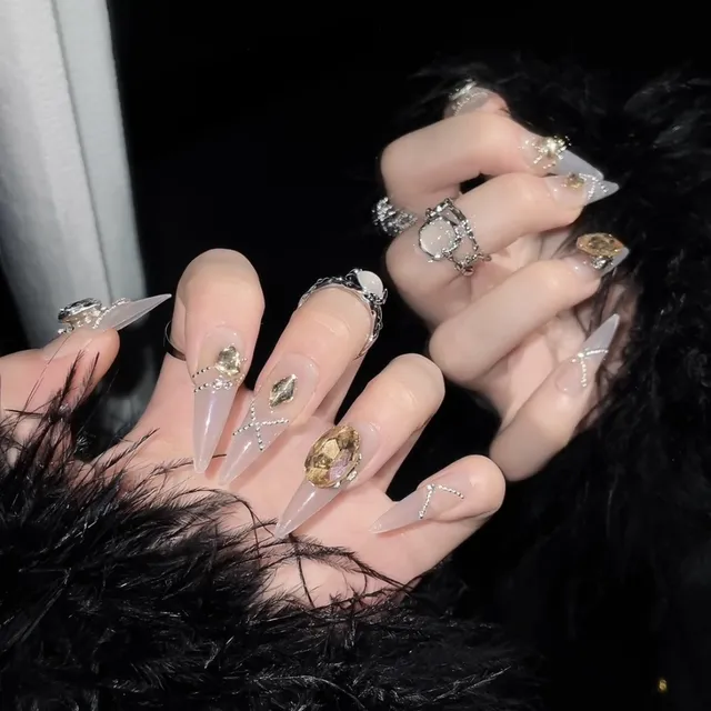 eovda - Rhinestone Press On Nail | YesStyle