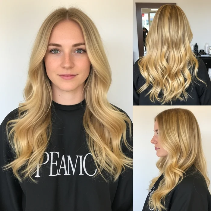 Yellow Blonde Waves