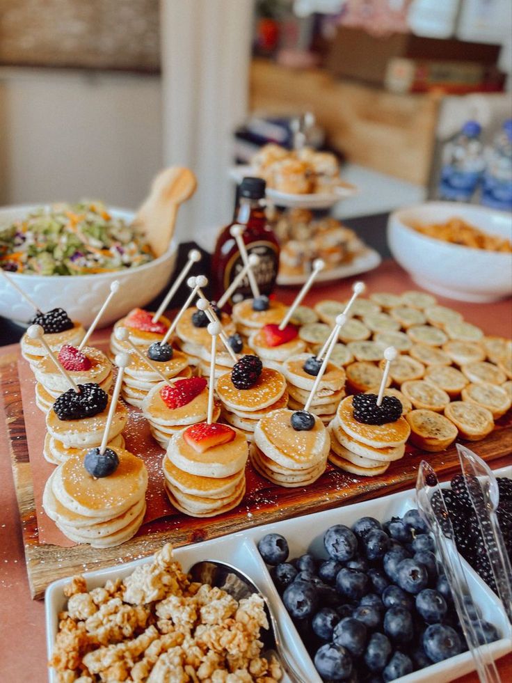 Baby Shower Brunch Ideas - Mini Pancakes