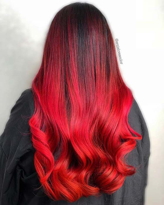 23 Red and Black Hair Color Ideas for Bold Women