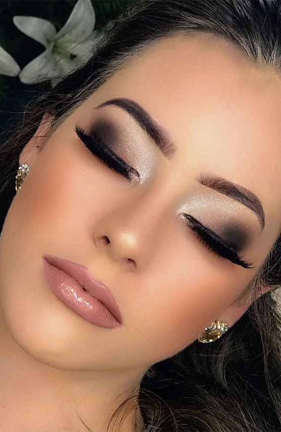 20 Wedding Makeup Looks for Brunettes : Smokey Eye Makeup Look