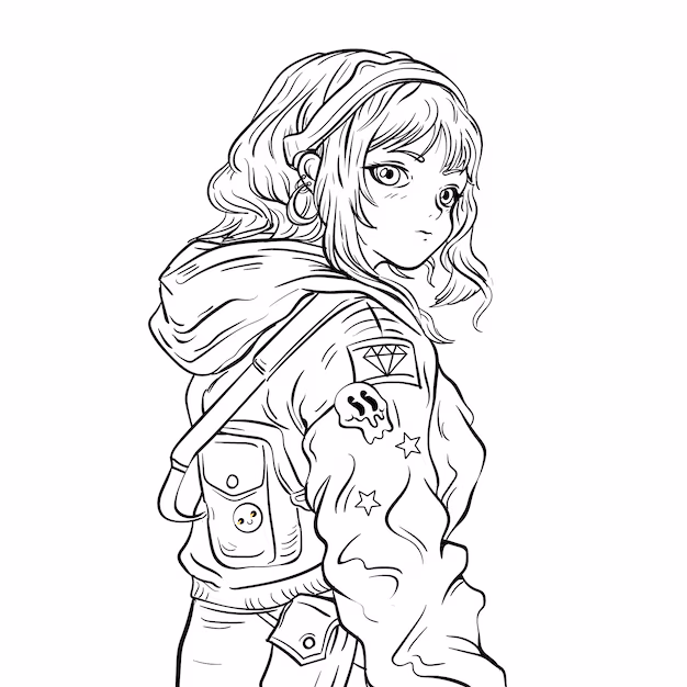 Anime Girl Sketch Images - Free Download on Freepik