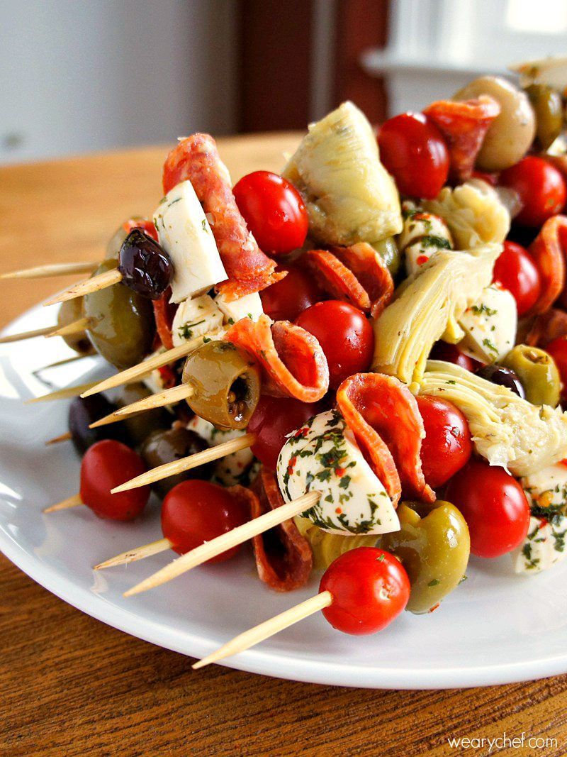 Antipasto Skewers: An Easy Party Food (with Pictures)
