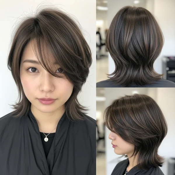 Asian Short Hair Bob Layered Hairstyles