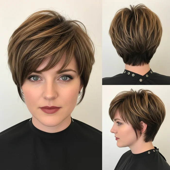 Asymmetrical Pixie Haircut