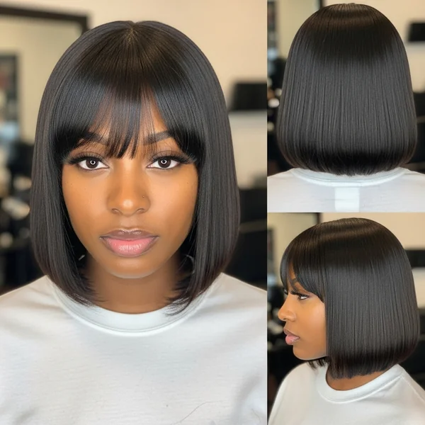 Bang Bob Hairstyles For Black Women
