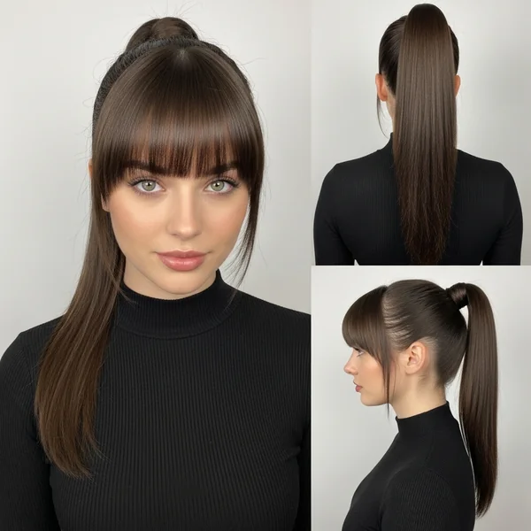 Barbie Ponytail With Bangs
