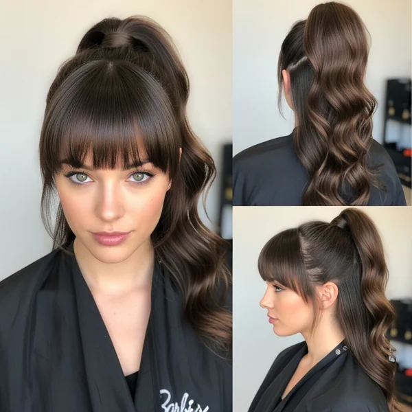 Barbie Ponytail With Bangs Hairstyles