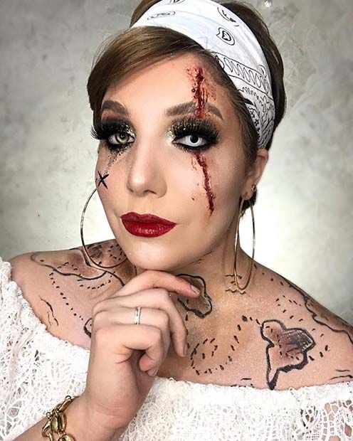23 Pirate Makeup Ideas for Women to Copy This Halloween
