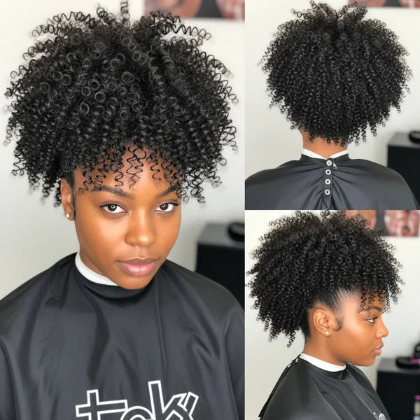 Big Curly Ponytail Hairstyles for Black Women