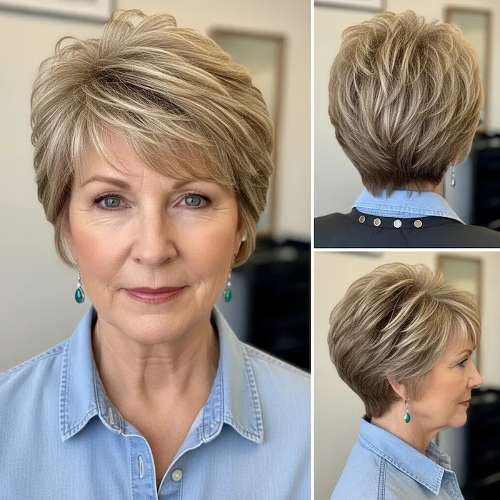 Feathered Textured Pixie