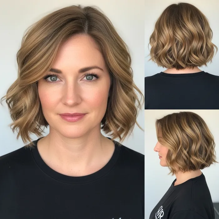Wavy Bob with Soft Layers