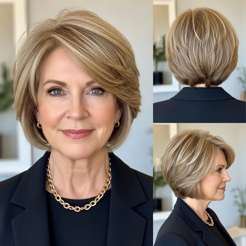 Sleek Short Bob with Soft Layers