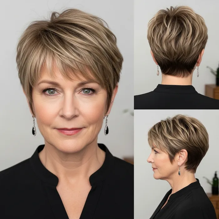 Pixie with Piecey Bangs