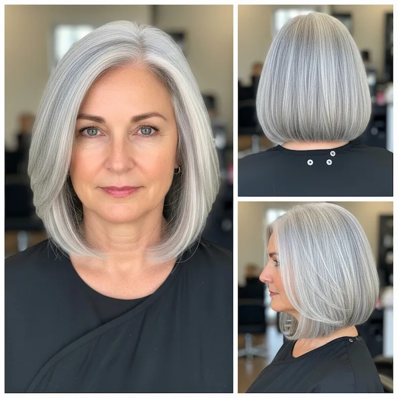 Straight Silver Bob