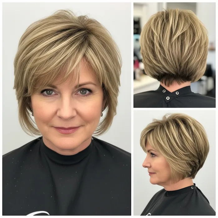 Layered Pixie with Bangs