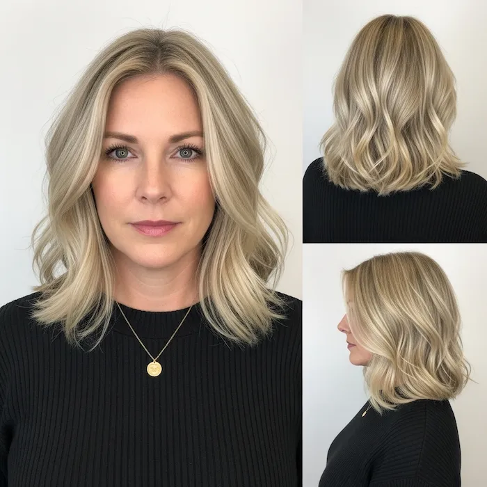 Soft Wavy Lob (Long Bob)