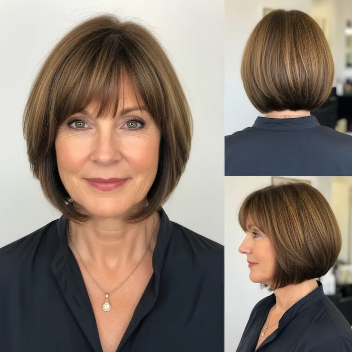 Face-Framing Bob with Bangs