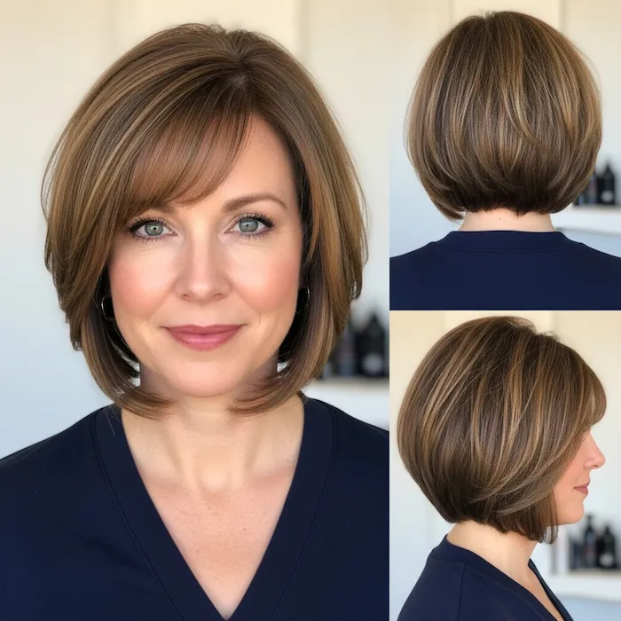 Tapered Bob for Fine Hair