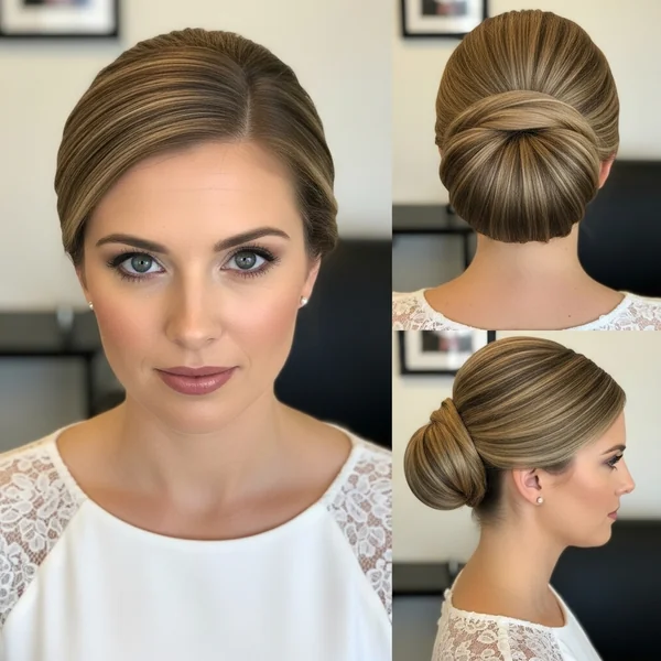 Bride Hairstyles Bun Wedding Day