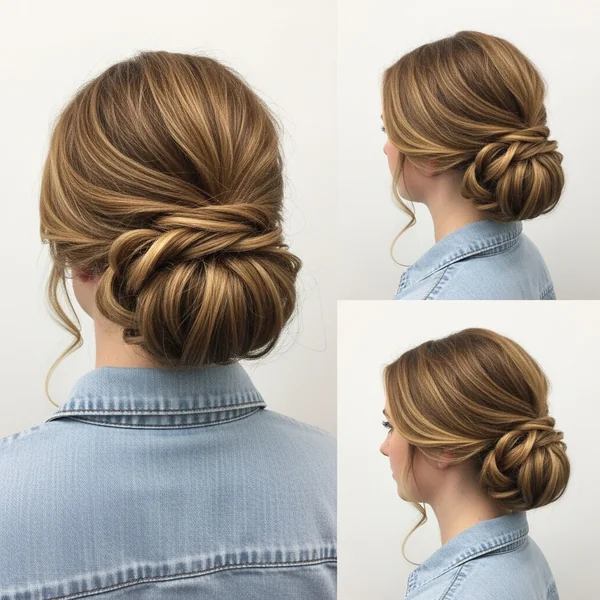 Bridesmaid Low Bun Hairstyles