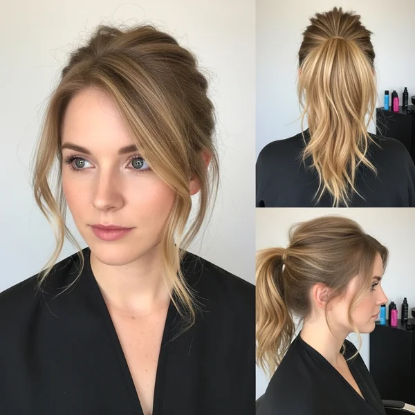Bridesmaid Messy Ponytail Hairstyles