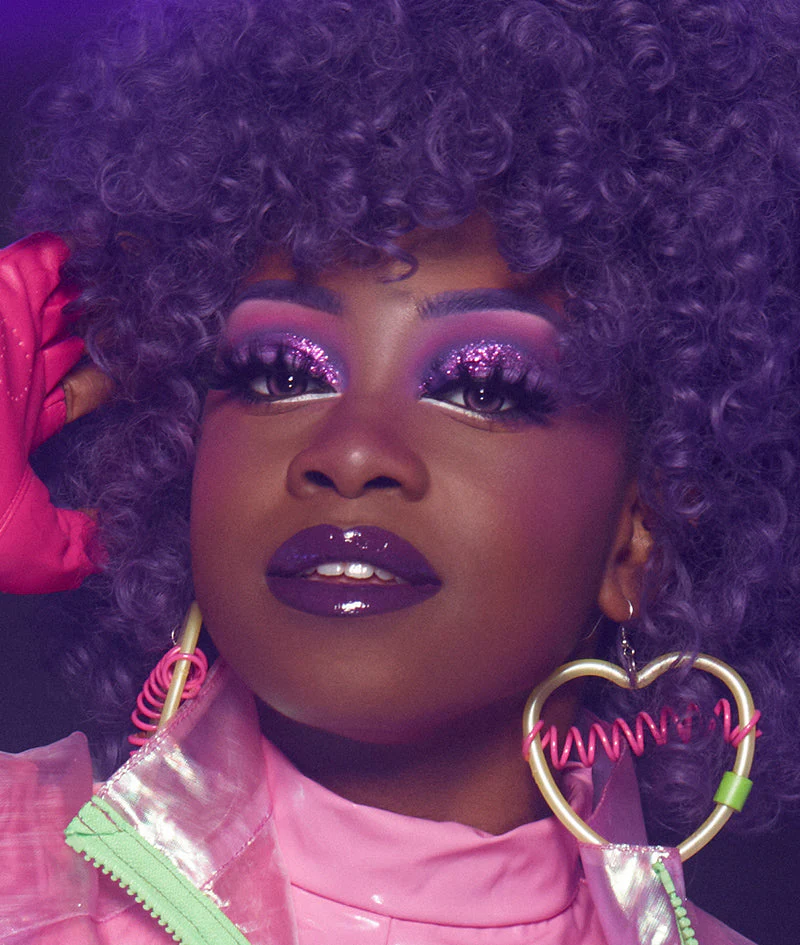 Purple store blush makeup