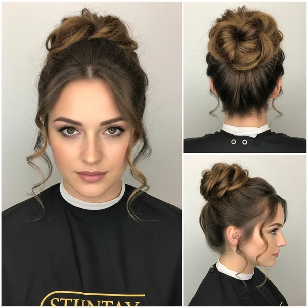 Bun Curly Hairstyles