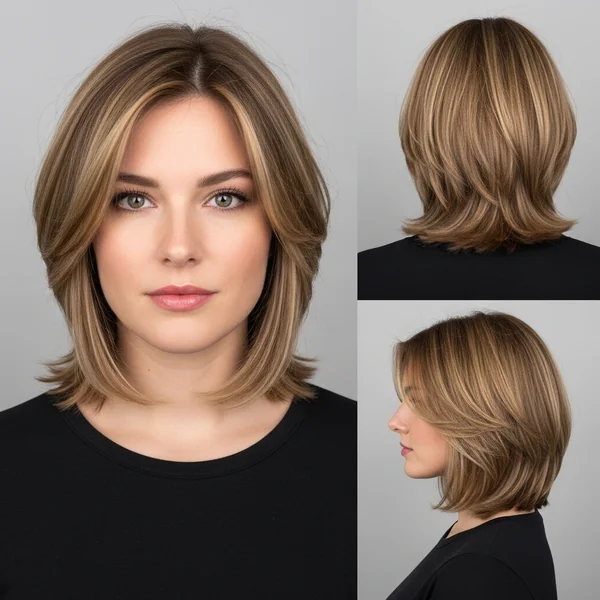 Butterfly Bob Haircut Medium