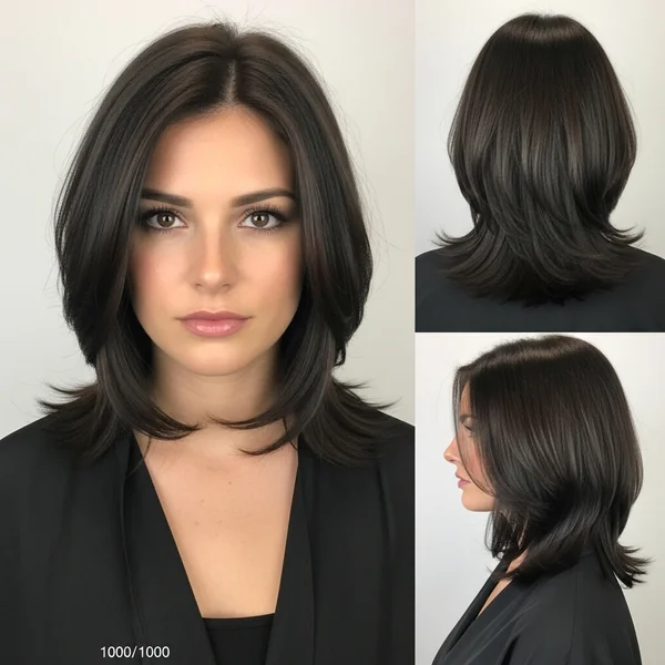 Butterfly Bob Haircut Medium