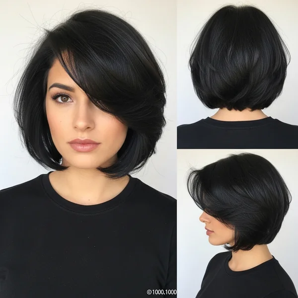Butterfly Haircut Black Hair Short