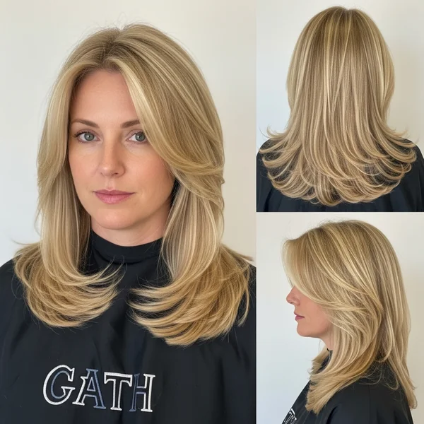 Butterfly Haircut Blonde