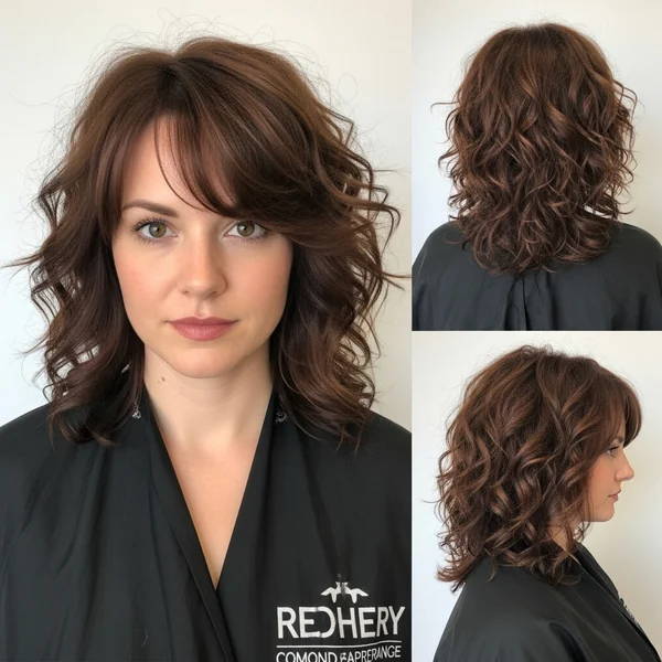 Butterfly Haircut Curly Hair Medium