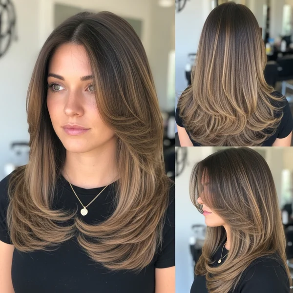 Butterfly Haircut Long Hair Straight