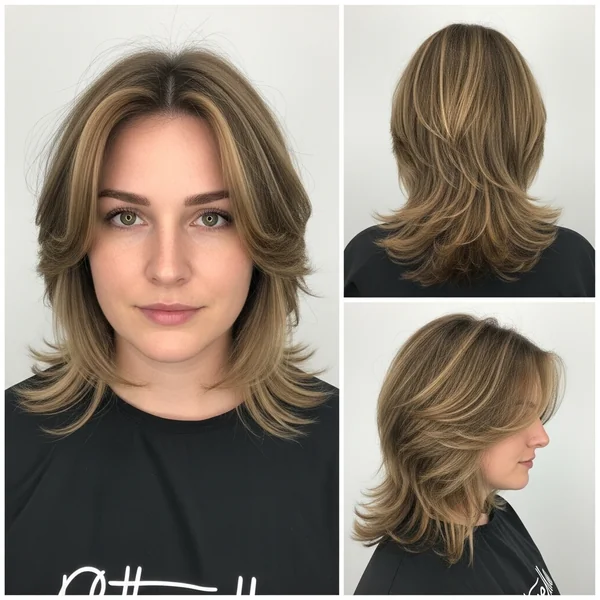 Butterfly Haircut Round Face