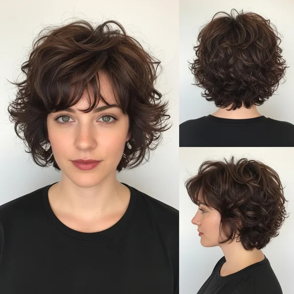 Butterfly Haircut Short Curly Hair
